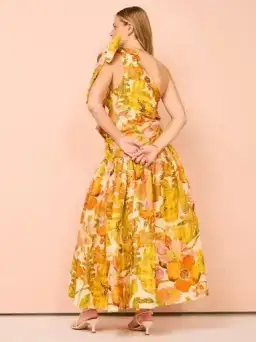 Alemais Silas One Shoulder Gown Floral Size AU 12 for rent on The Volte - image 3