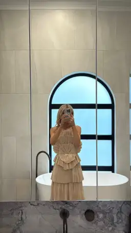 Aje Kyra Gown Gold Size 8 for rent on The Volte - image 6