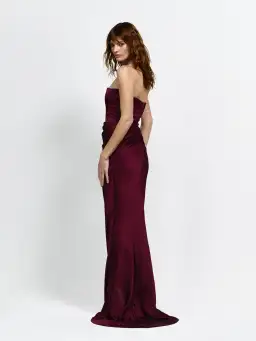 Effie Kats Indira Gown Wine Size XS/AU 6 for rent on The Volte - image 2