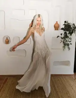 Rat & Boa Antoinetta Gown Maxi White Size AU 10 for rent on The Volte - image 1