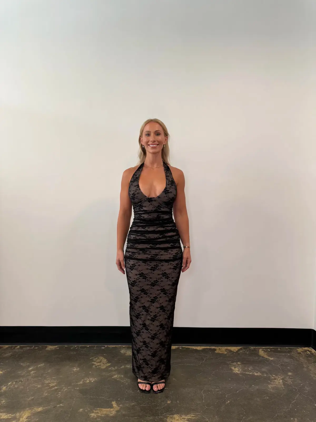 Nookie Arabella Halter Maxi Black Size AU 10 - Image 2