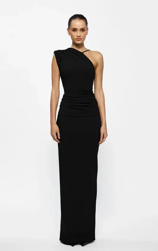 Effie Kats Greer Gown Black Size AU 8 for rent on The Volte - main image