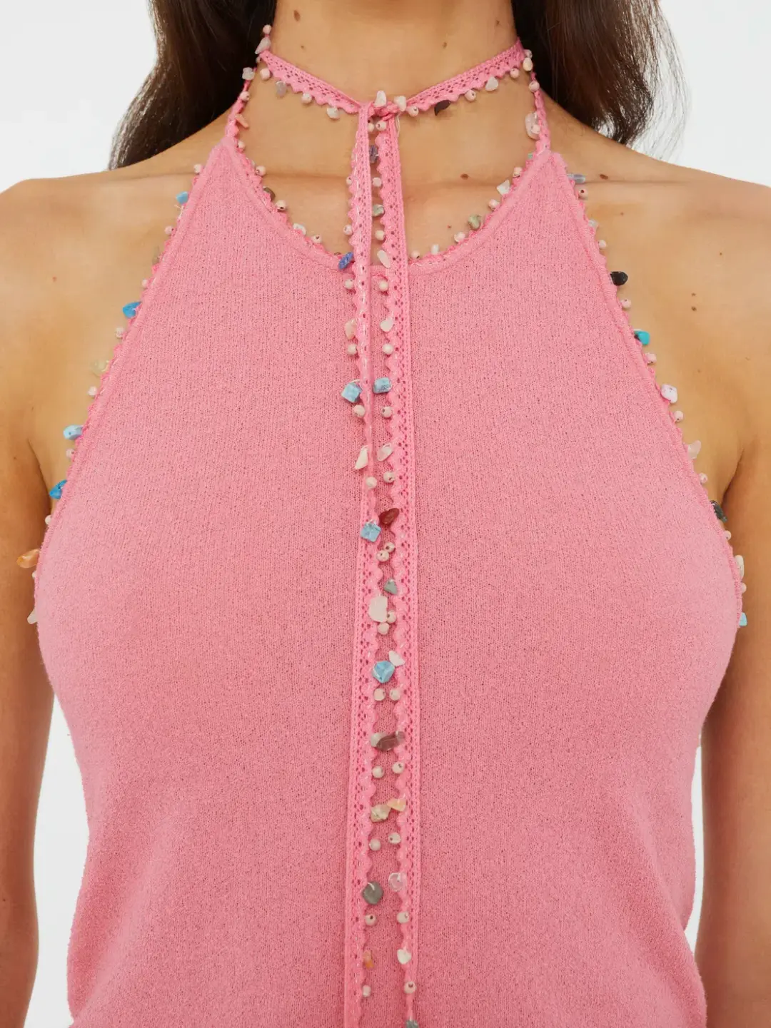 Beach Quartz Halter Tank | Christopher Esber for rent on The Volte - main image