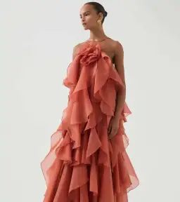 Aje Pandorea Layered Maxi Dress - Size 12 for rent on The Volte - image 1