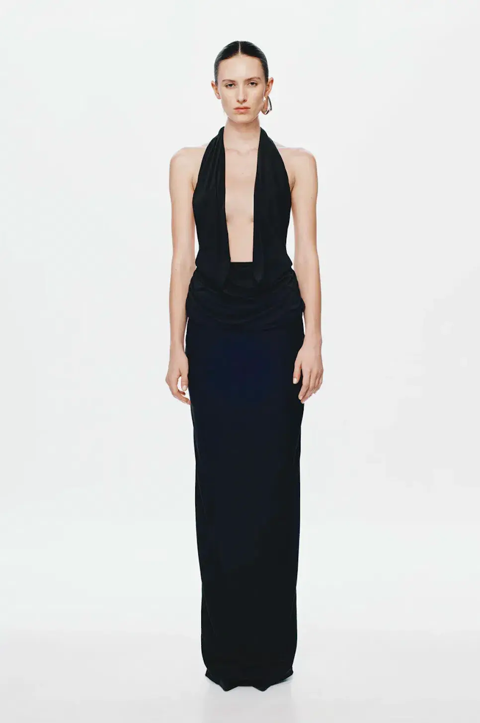Misha The Vanessa Jersey Dress Black Size XS / AU 6-8 for rent on The Volte - main image
