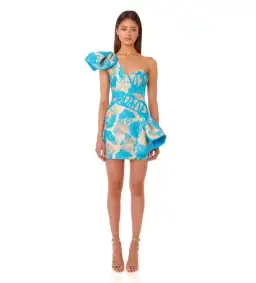 Eliya The Label Lily Jacquard Mini Dress Print Size M / AU 10 for rent on The Volte - image 1