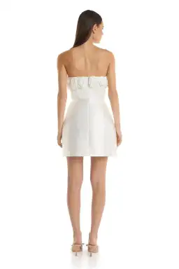 Eliya The Label Tehanni Mini Dress White Size M / AU 10 for rent on The Volte - image 5