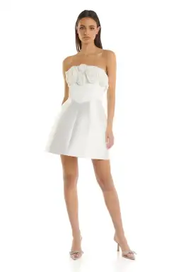 Eliya The Label Tehanni Mini Dress White Size M / AU 10 for rent on The Volte - image 2
