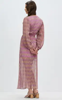 Ana Chevron Ring Front Maxi for rent on The Volte - image 4