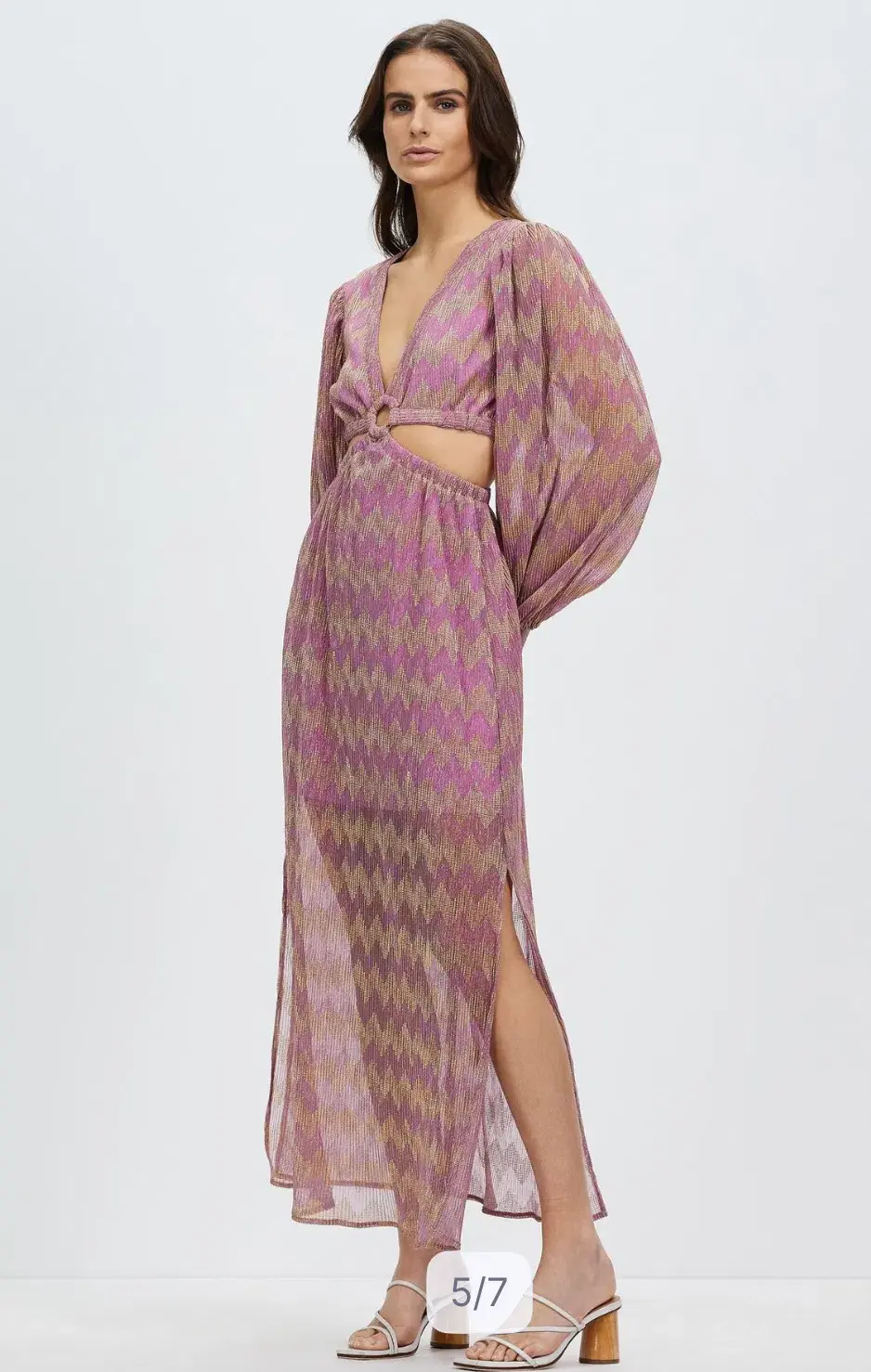 Ana Chevron Ring Front Maxi for rent on The Volte - main image