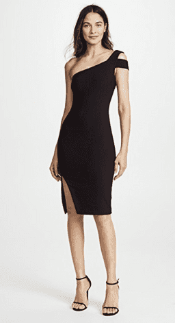 Likely NYC, Black bodycon midi Cocktail dress size 8 for rent on The Volte - image 1