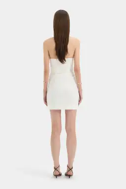 Sir The Label Noemi Halter Mini Dress White Size 10 for rent on The Volte - image 2
