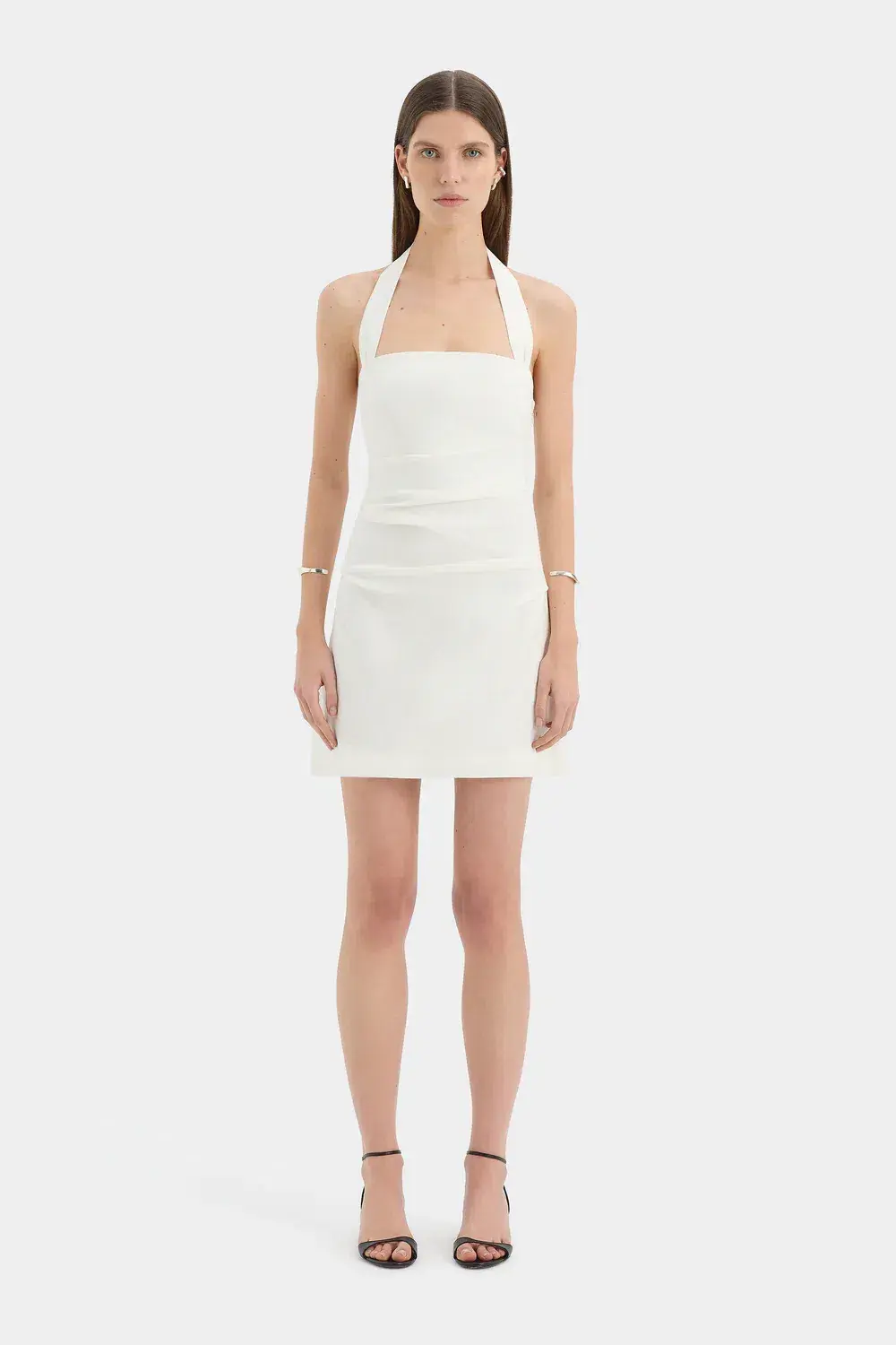Sir The Label Noemi Halter Mini Dress White Size 10 for rent on The Volte - main image