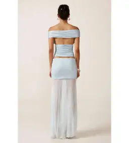 Ance Gria Grace Top & Skirt Set Sky Blue Size M AU 10 for rent on The Volte - image 3