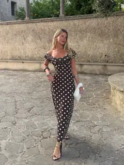 Design By Si Luna Dress Polka Dot size 8 for rent on The Volte - image 1