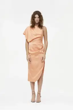 Manning Cartell Hi-Exposure Asymmetric Dress in Melon Size 8 for rent on The Volte - image 1