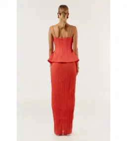 She is Olla Marcelle Maxi Dress in Tangerine Size M/AU 10 for rent on The Volte - image 4