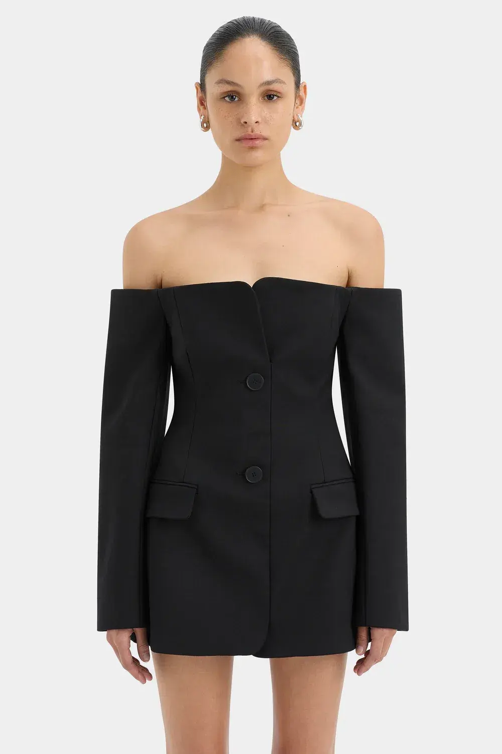 Sir the Label Sandrine Tailored Mini Black Size AU 6 for rent on The Volte - main image