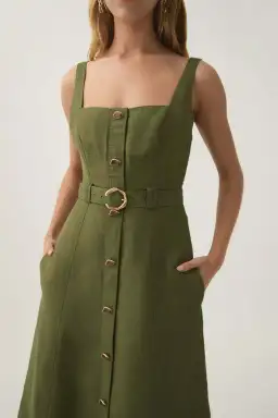 Aje Axle Utility Midi Dress 12 for rent on The Volte - image 3