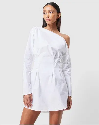 Mossman Homage Mini Dress White Size 12 for rent on The Volte - main image