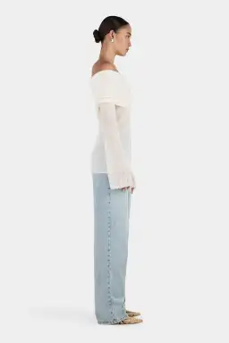 Tozzi Knit Top Ivory