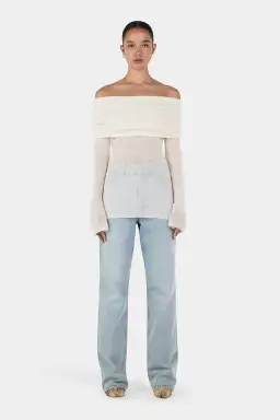 Tozzi Knit Top Ivory