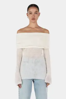 Tozzi Knit Top Ivory