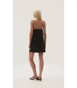 Aje Akoya Mini Dress Black Size AU 6 for rent on The Volte - image 3
