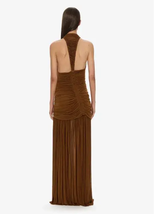 Christopher Esber Orion Gown in Russet Size 6 for rent on The Volte - main image