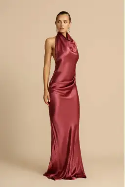 Arcina Ori Gaia Dress Plum Size S/AU 8 for rent on The Volte - image 1