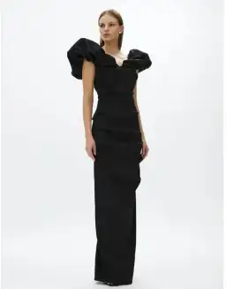 Rachel Gilbert Frey Gown Black 4/AU14 for rent on The Volte - image 5