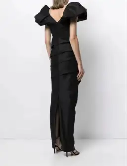 Rachel Gilbert Frey Gown Black 4/AU14 for rent on The Volte - image 2