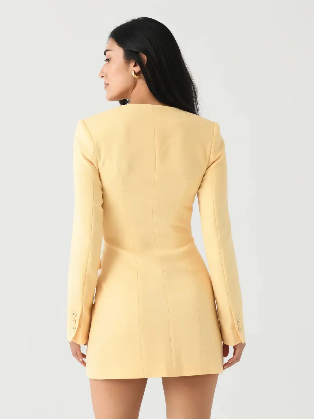 ANNA QUAN Eva Dress Butter Yellow 8 for rent on The Volte - main image