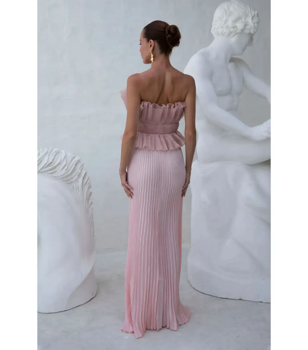 L'Idee Masquerade Maxi Gown in Ballet Shimmer Size AU 6 for rent on The Volte - main image