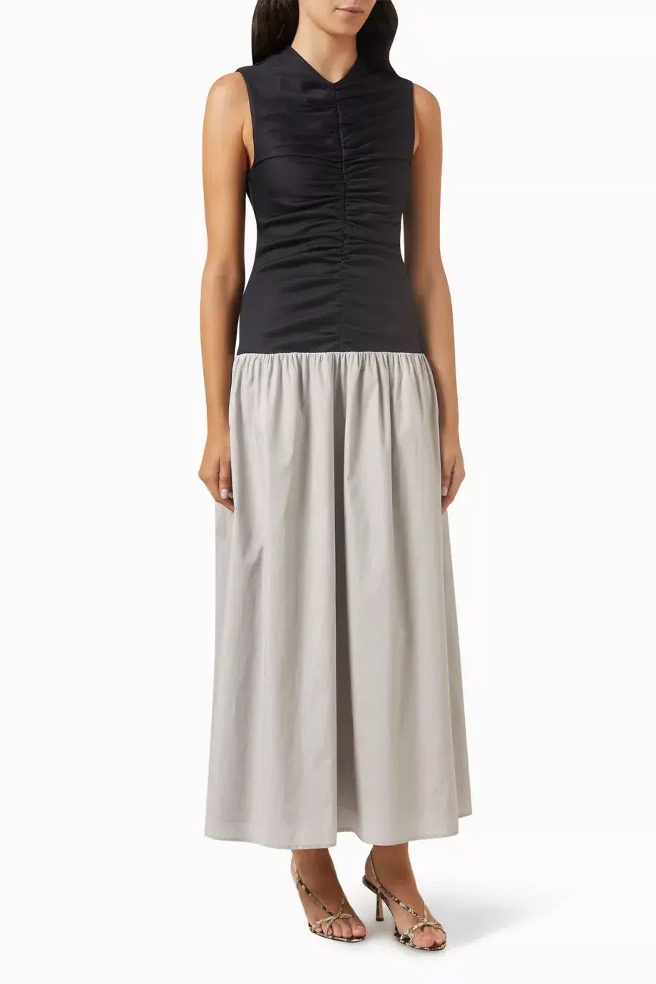 Anna Quan Isla Dress Grey Size 6 for rent on The Volte - main image