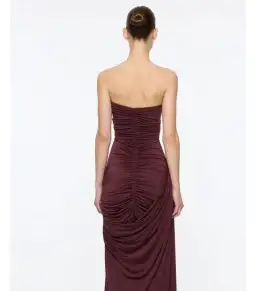 Paris Georgia Val Maxi Dress in Oxblood Size S / AU 8 for rent on The Volte - image 2