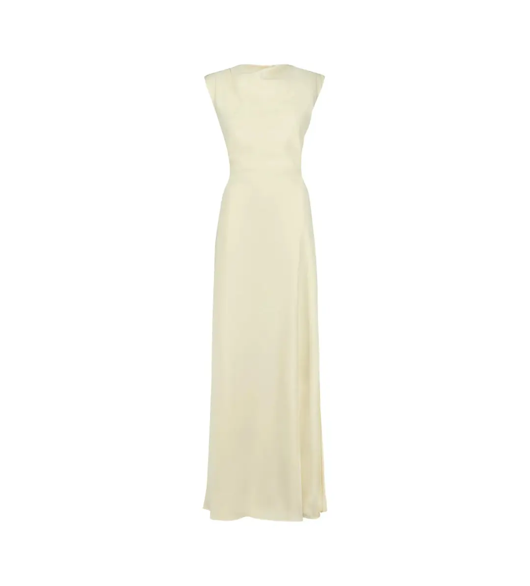 Odd Muse The Ultimate Muse Drape Back Maxi Dress Butter Cream Size 8 for rent on The Volte - main image
