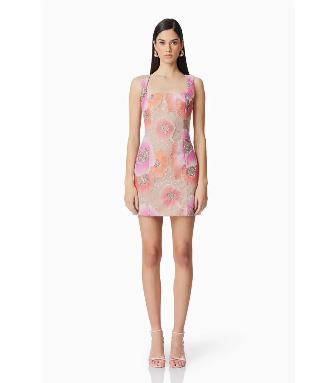 Elliatt Brittany Floral Mini Dress in Pink Size XL / AU 14 for rent on The Volte - main image