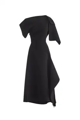 Maticevski Diadem Midi Dress in Black Size AU 14 for rent on The Volte - image 4