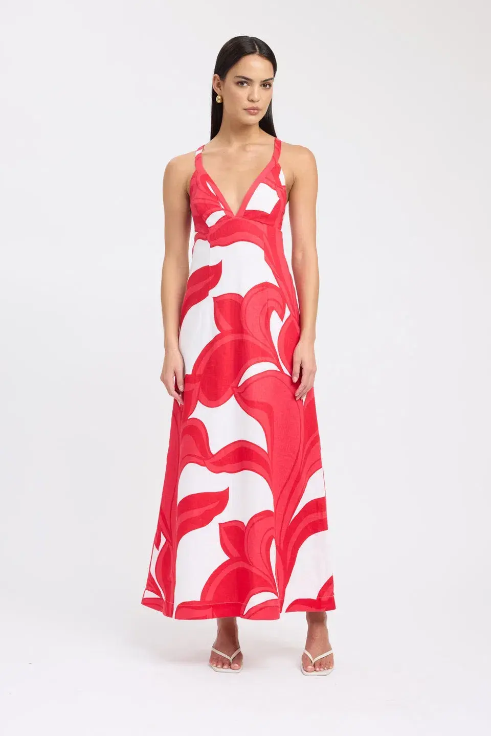 Kookai Zani Maxi Dress Print Size 8 for rent on The Volte - main image