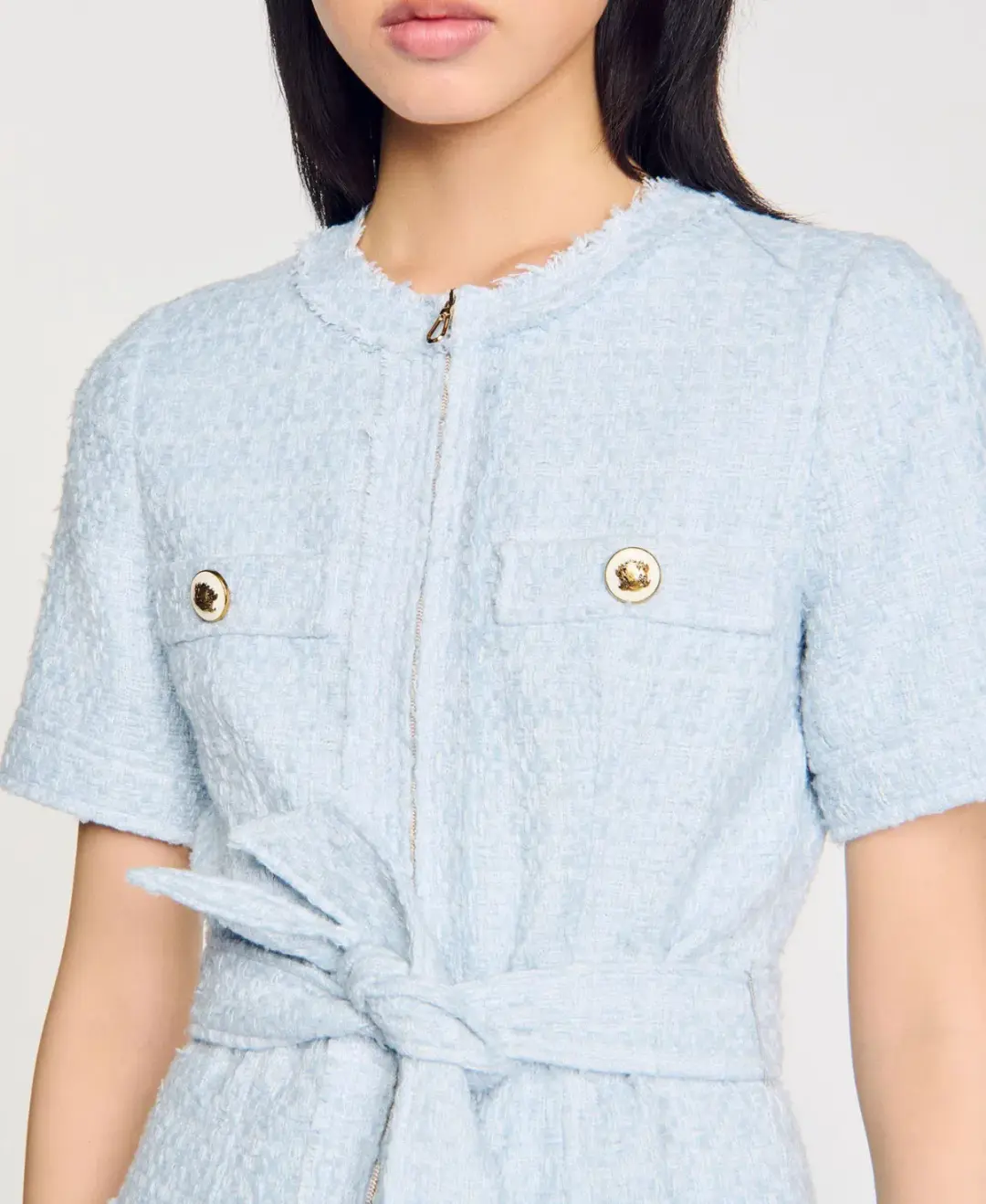 Sandra Joie Mini Dress Sky Blue Size 38 / AU 10 for rent on The Volte - main image