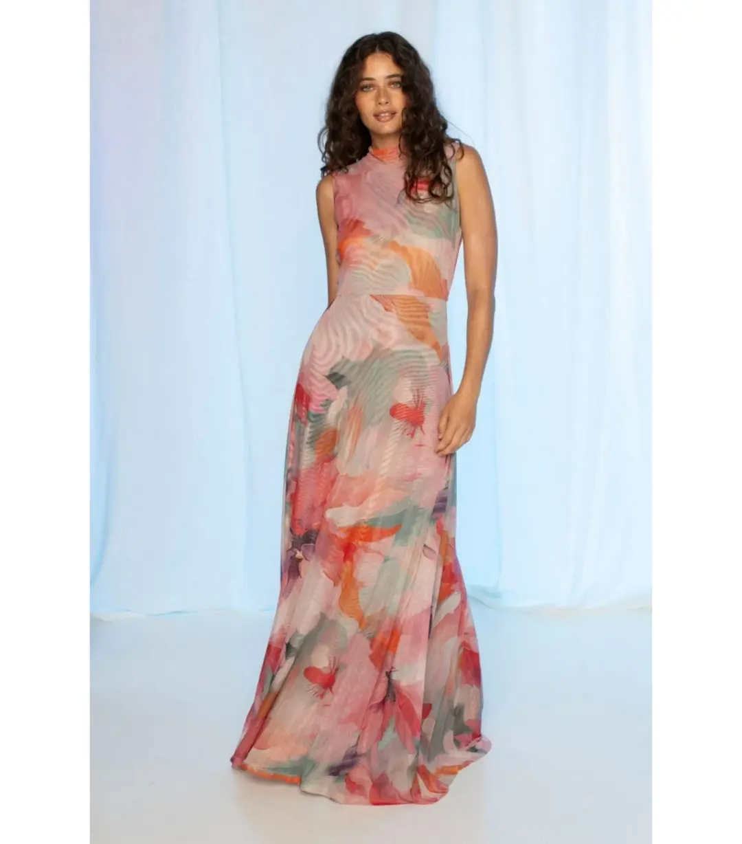 Kachel Lisa Maxi Dress Horizons Size AU 8 for rent on The Volte - main image
