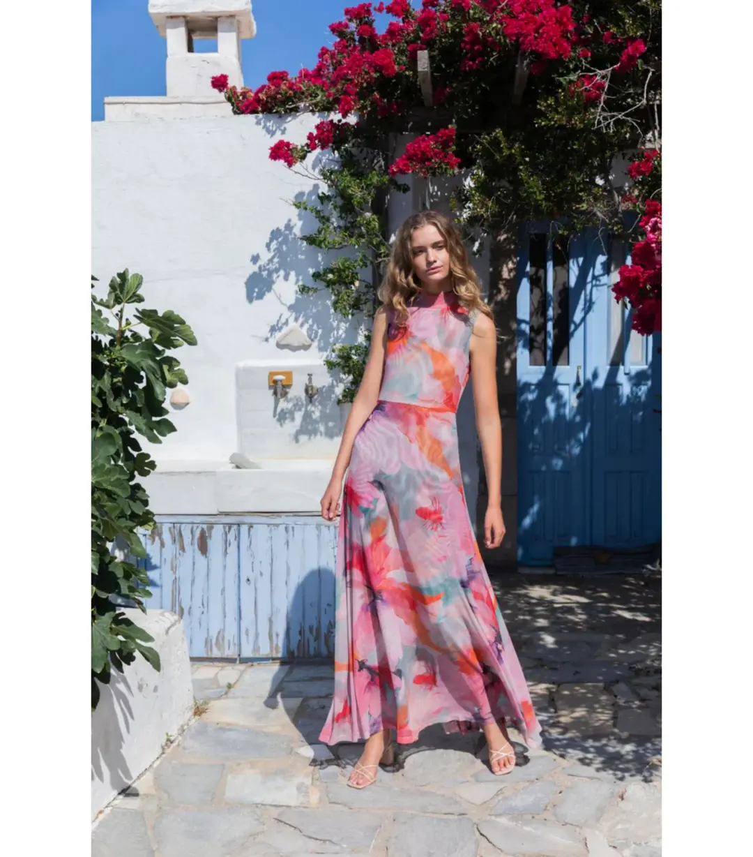 Kachel Lisa Maxi Dress Horizons Size AU 8 for rent on The Volte - main image