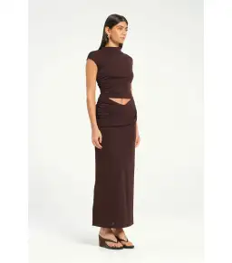 Benni Royce Maxi Dress Brown Size AU 10 for rent on The Volte - image 2