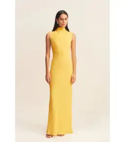 Shona Joy Pierce Sleeveless Maxi Dress in Sunflower Size AU 8