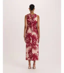 Saba Brielle Midi Dress Red Multi Size AU 12 for rent on The Volte - image 5