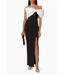 Rachel Gilbert Kace Maxi Gown Black Size 0 / AU 6