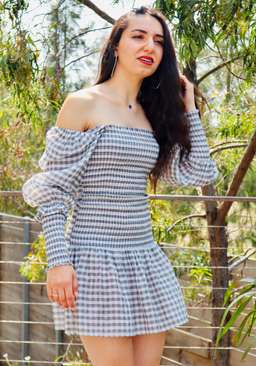 Vestire Scissorhands Mini Dress Print Size 6 for rent on The Volte - image 4