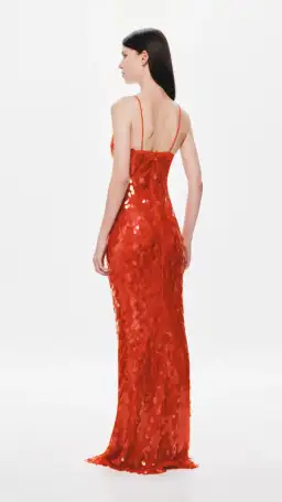 Misha Sapphire Sequin Dress in Red Size L / Au 12 for rent on The Volte - image 3