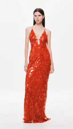 Misha Sapphire Sequin Dress in Red Size L / Au 12 for rent on The Volte - image 1